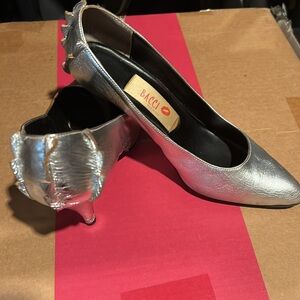 BACCI silver‎ heels